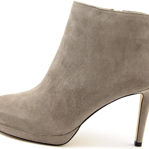 Michael Michael Kors Sammy Platform Ankle Booties Pearl Grey sz 10 - Picture 5 of 17